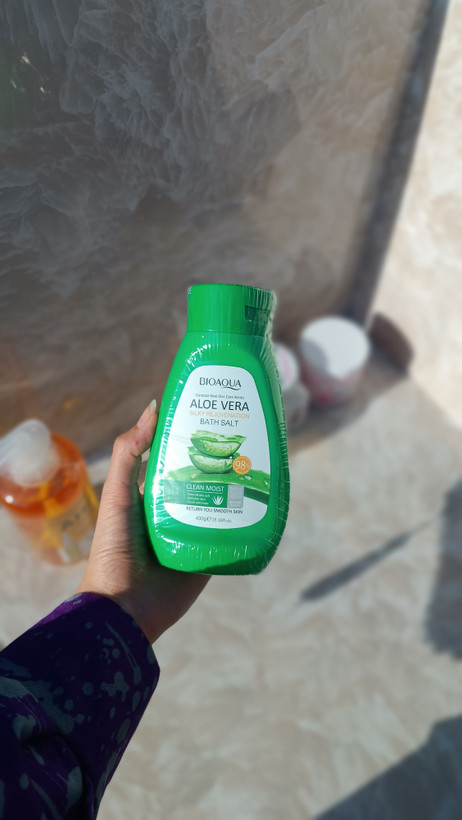 نمک بدن آلوئه ورا حجم 430گرم